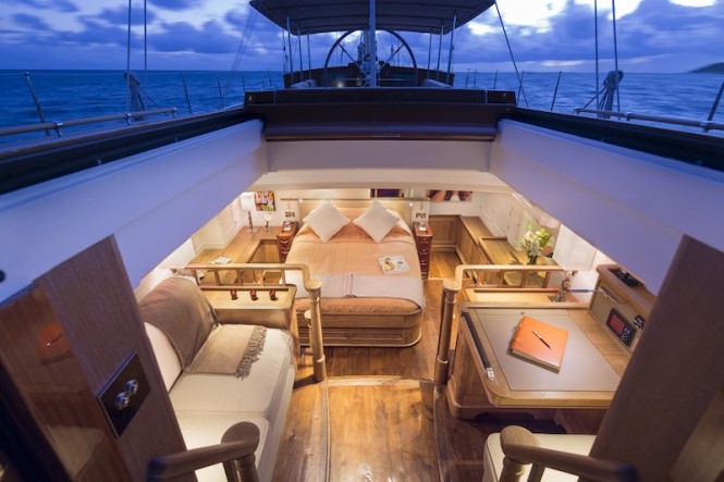 33 Royal Huisman Luxury superyacht Pumula - Owners Cabin- Photo by Cory Silken Royal Huisman Luxury superyacht Pumula - Owners Cabin- Photo by Cory Silken