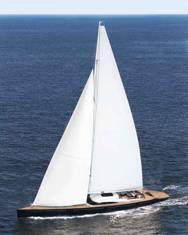 44m Amor Fati Yacht Concept under sail 44m Amor Fati Yacht Concept under sail