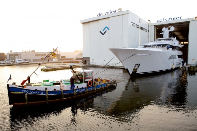 Feadship launch 57m custom motor yacht LARISA
