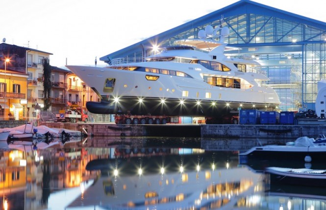 Crystal 140’ BY002 Yacht LUNA launched by Benetti last week