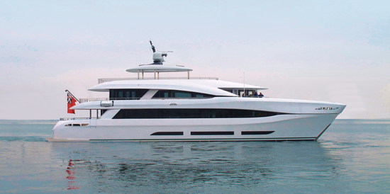 Newly launched 34m Curvelle ‘SuperMaran’ Yacht QUARANTA