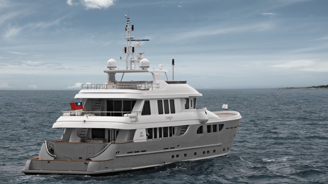 EP115 superyacht Tango 5 - aft view EP115 superyacht Tango 5 - aft view