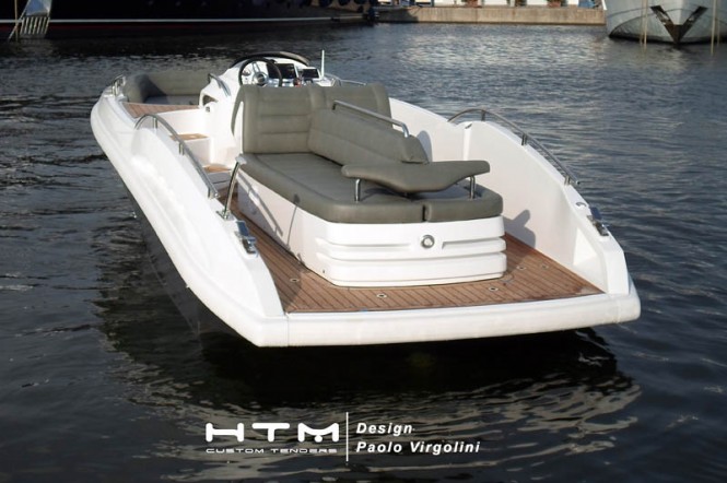 HTM 825 Open superyacht tender - aft view HTM 825 Open superyacht tender - aft view