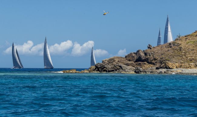 Loro Piana Caribbean Superyacht Regatta 2013: Day 2 – Luxury yachts CAPE ARROW and ATHOS leading