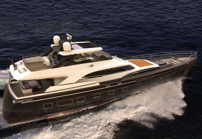 Luxury yacht 100 Motor Concept Design
