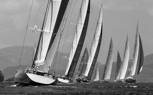 Luxury yachts competing in Loro Piana Caribbean Superyacht Regatta and Rendezvous 2013 Luxury yachts competing in Loro Piana Caribbean Superyacht Regatta and Rendezvous 2013