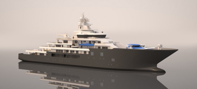 New 107m Kleven Expedition Yacht with delivery in December 2014