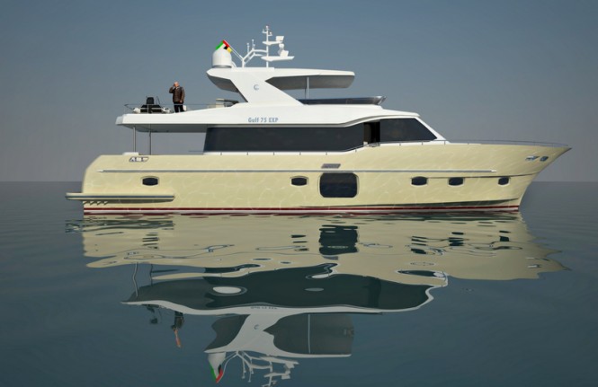 New motor yacht Gulf 75 Exp design by Gulf Craft