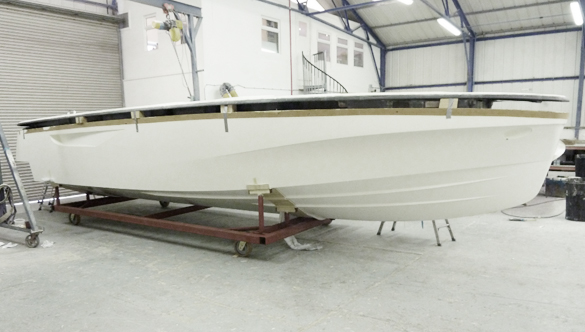 First Pascoe SL Limousine Yacht Tender for 82m new build Mega Yacht under construction