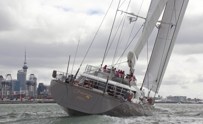 Sailing Yacht Ohana - aft view