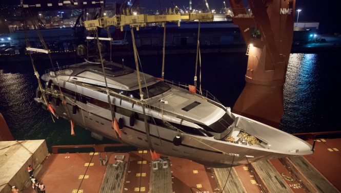 Superyacht 40Alloy being transported to the Middle East Superyacht 40Alloy being transported to the Middle East