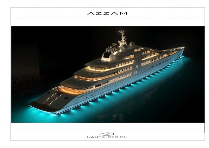 Nauta Yachts on the largest mega yacht in the world: the 180m AZZAM YACHT