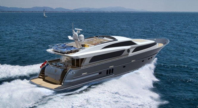 26m luxury yacht Continental III - aft view 26m luxury yacht Continental III - aft view