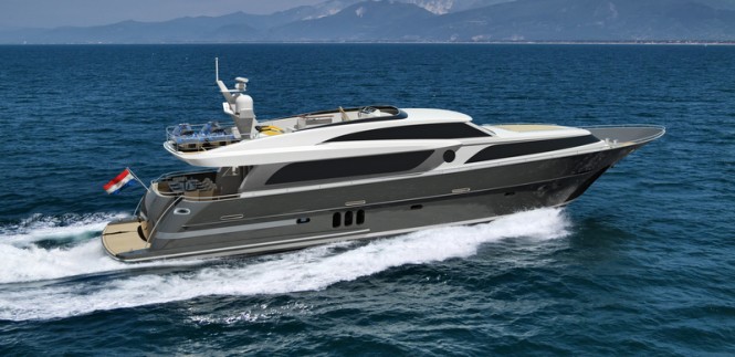 26m superyacht Continental III - side view 26m superyacht Continental III - side view