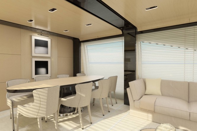 Azimut 80 Yacht - Dining Azimut 80 Yacht - Dining