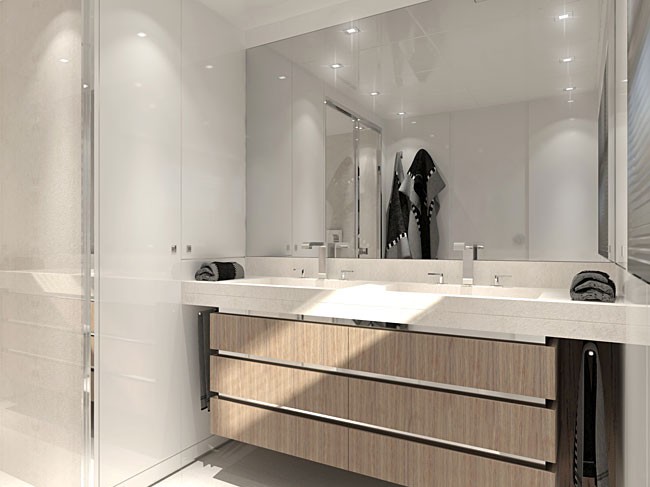 Canados 120 Yacht Hull No. 2 - Owners Bathroom Canados 120 Yacht Hull No. 2 - Owners Bathroom
