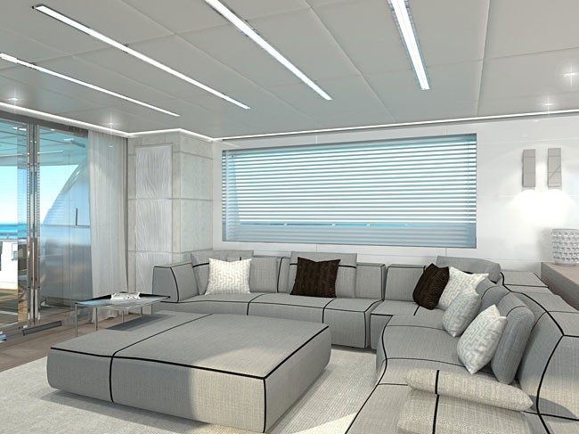 Canados 120 superyacht Hull No. 2 - Main Saloon Canados 120 superyacht Hull No. 2 - Main Saloon
