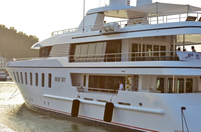 Feadship superyacht Blue Sky on display at Hainan Rendez-Vous 2013