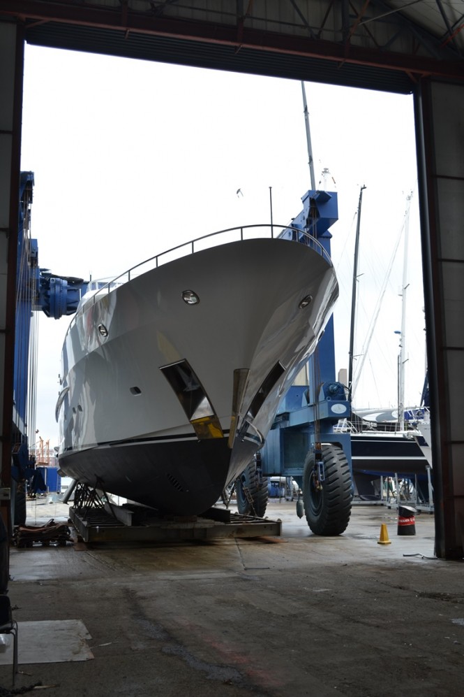 Luxury motor yacht Infinity at re-launch Luxury motor yacht Infinity at re-launch