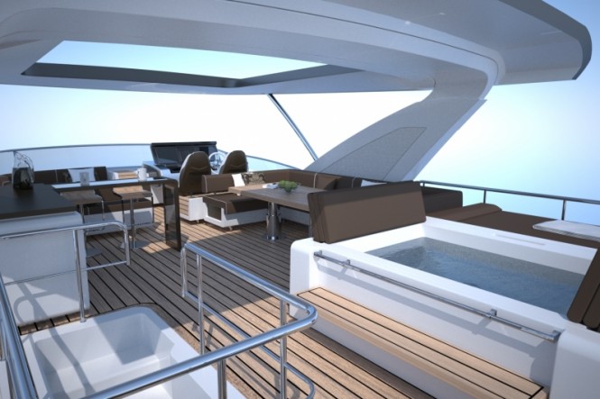 Luxury yacht Azimut 80 - Exterior Luxury yacht Azimut 80 - Exterior