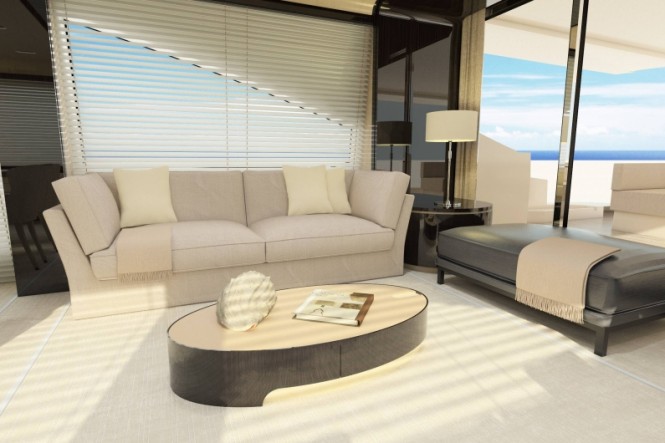 Luxury yacht Azimut 80 - Salon Luxury yacht Azimut 80 - Salon