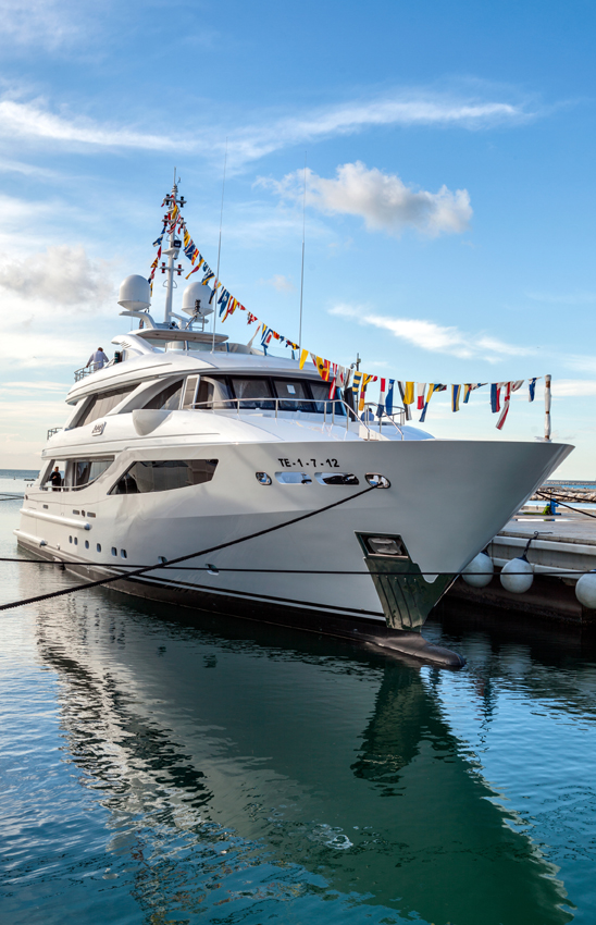 ISA launch 41m luxury yacht AZIZA