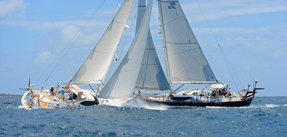 Last day of racing at Oyster Regatta Grenada 2013