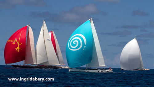 31 superyachts have started competing in St. Barths Bucket Regatta 2013 today