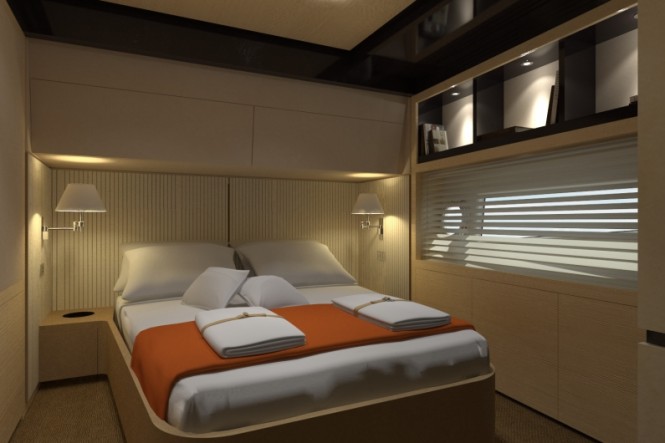 Superyacht Azimut 80 - Guest Cabin Superyacht Azimut 80 - Guest Cabin