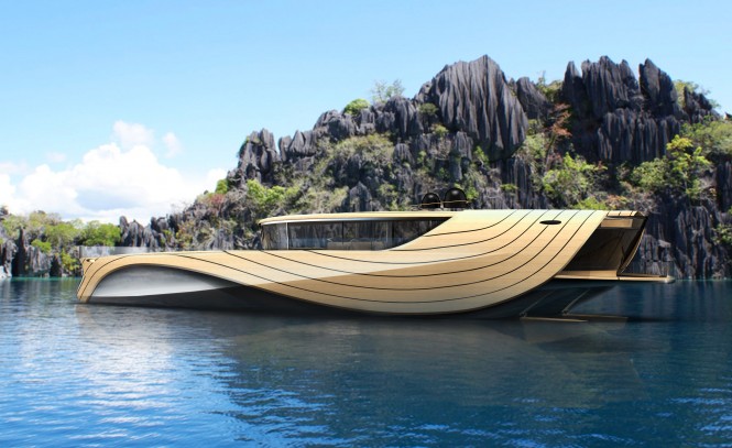 Simone Madella and Lorenzo Berselli designed 32m motor yacht CRONOS concept