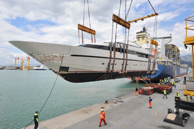Sanlorenzo launch 40Alloy motor yacht LILIYA – one of three yachts launched this week