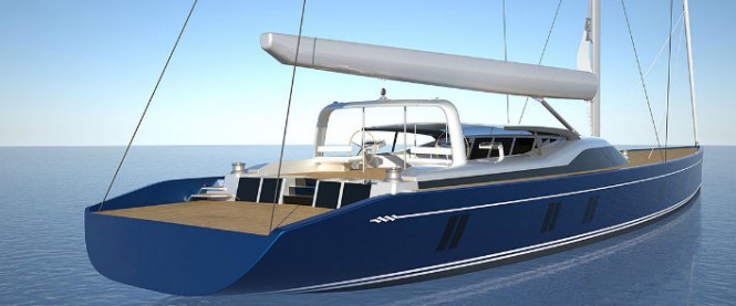 46m Tripp Design superyacht - aft view 46m Tripp Design superyacht - aft view
