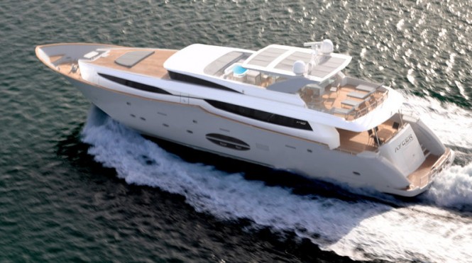 Aycer 110 Yacht - view from above Aycer 110 Yacht - view from above