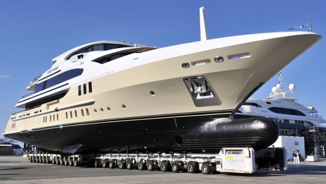 New 55m motor yacht LADY CANDY (hull FB260) launched by Benetti
