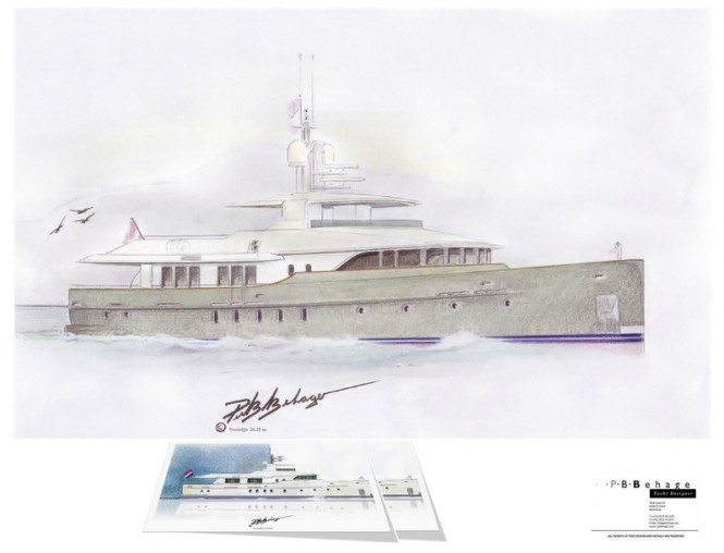 New motor yacht NOSTALGIC 28.28 concept by Piet B. Behage