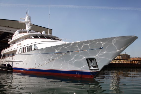 Sea trials for charter yacht TELEOST refitted by Pendennis