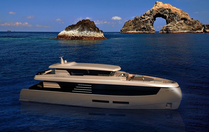 Motor yacht CONTACT design – thesis project of IED student Gabriele Teruzzi