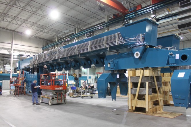 New Newport Shipyard 500 Metric Ton Marine Travelift to be delivered on May 29