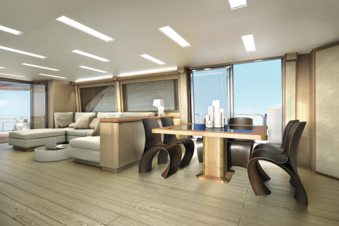 Superyacht MCY 86 - Dining Superyacht MCY 86 - Dining