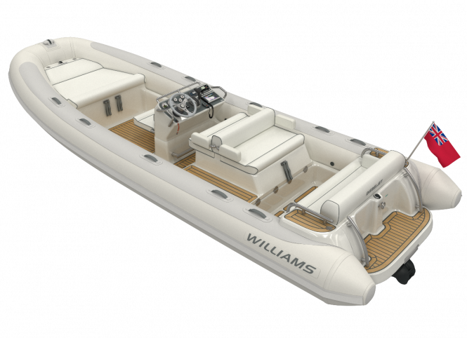 First Williams Dieseljet 625 yacht tender for 40m Princess Yacht leaves the factory