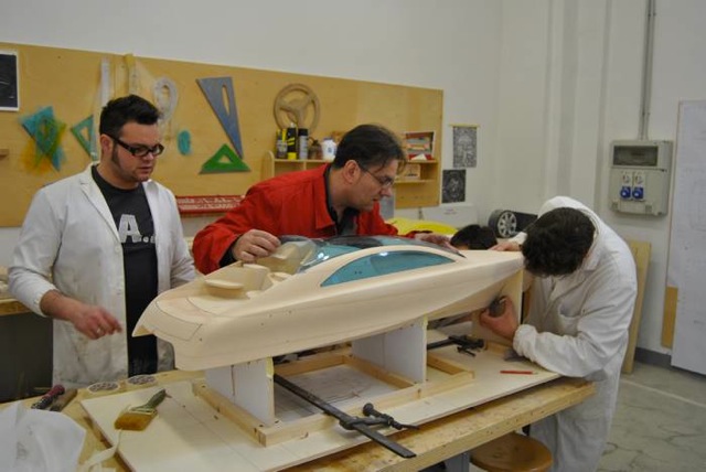 Works on the Silver Arrows' GRANTURISMO superyacht tender concept model Works on the Silver Arrows' GRANTURISMO superyacht tender concept model
