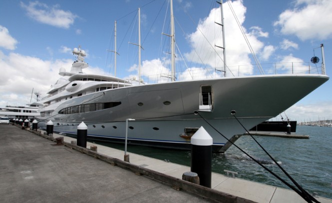 Yacht at the Silo Marina - Photo Clive Bennett Yacht at the Silo Marina - Photo Clive Bennett
