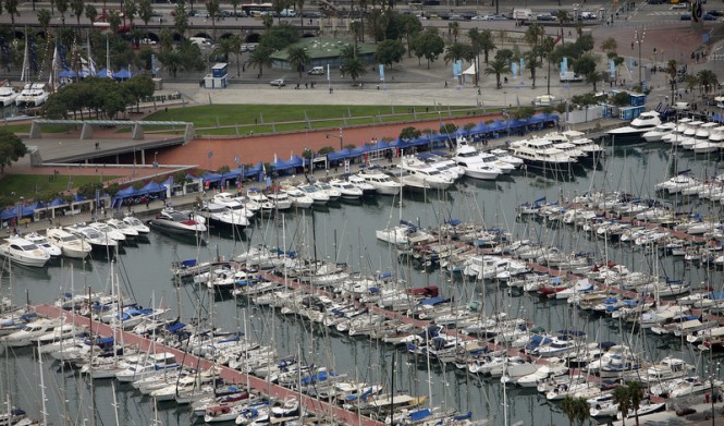 Luxury yachts on display at the 2012 Barcelona International Boat Show Luxury yachts on display at the 2012 Barcelona International Boat Show