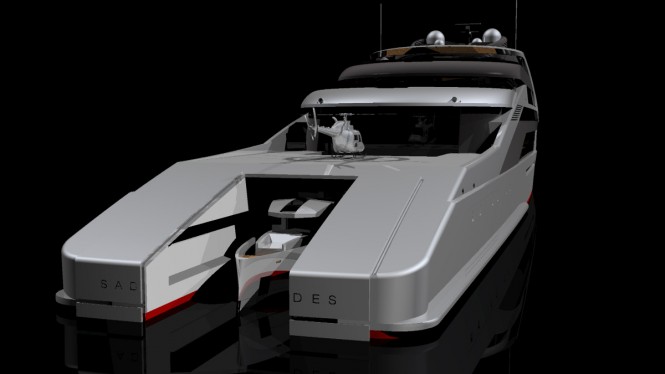 Latest 145m mega yacht ‘X’ concept by SABDES Design