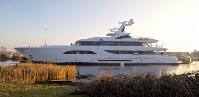 New 57,6m motor yacht LARISA delivered by Feadship