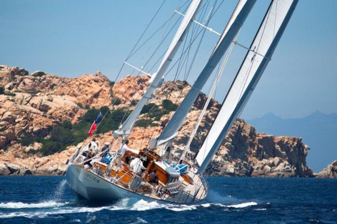 Gold for Stephens Waring’s flagship BEQUIA Yacht at Loro Piana Superyacht Regatta 2013