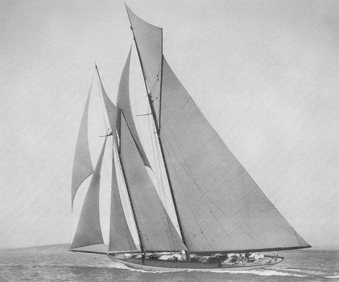 Replica of 1903 classic yacht INGOMAR seeking buyer to finish construction at Front Street Shipyard