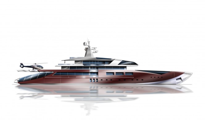 Latest 70m mega yacht concept designed by Joachim Kinder