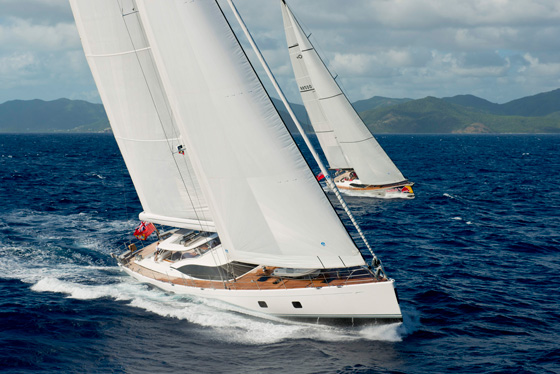 First Superyacht Regatta for newly launched Oyster 885 sailing yacht KARIBU