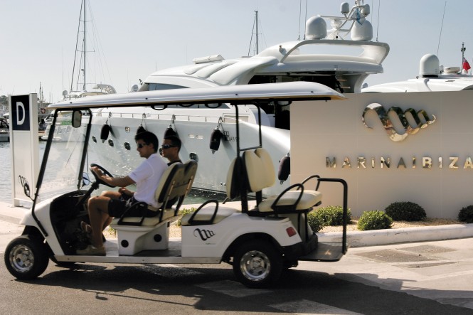 Marina Ibiza situated in the popular Spanish yacht charter destination - Ibiza